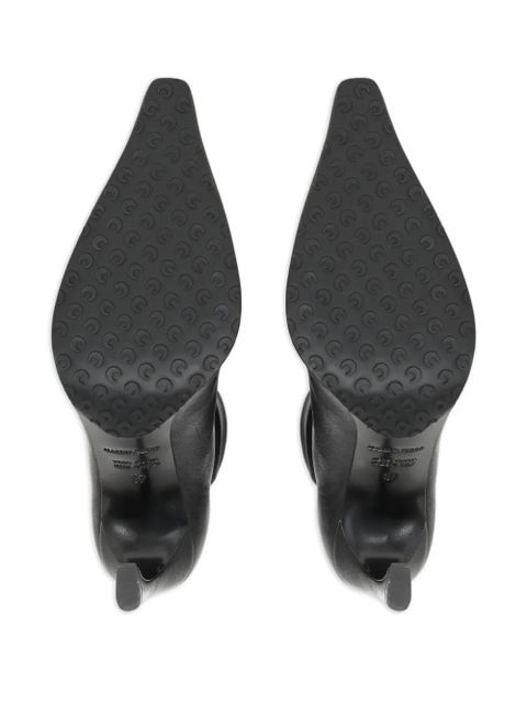Marine Serre Ms Kiss smooth-leather boots - Black