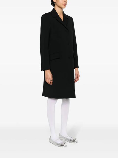 Gucci Horsebit-detail midi coat - Black