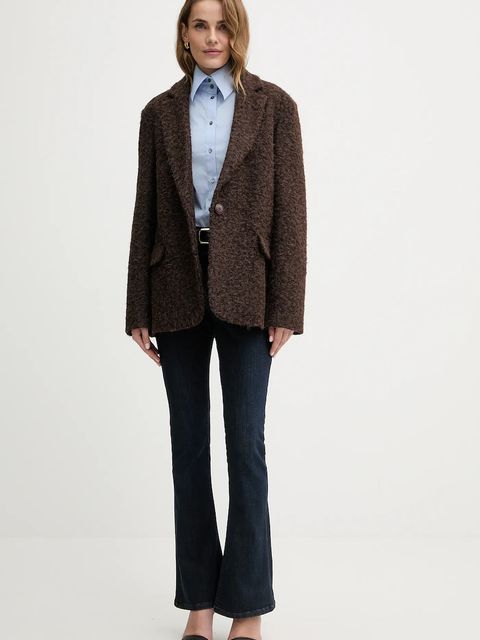 Karl Lagerfeld koszula z dodatkiem bawełny - zdjęcie produktu nr 1