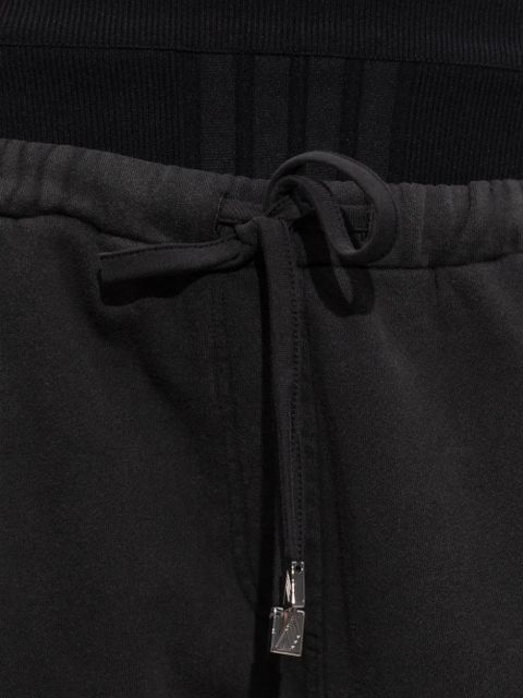 The Attico drawstring track pants - Black