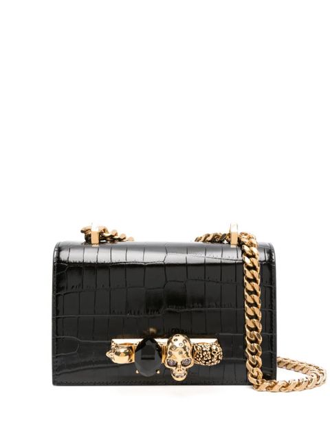 Alexander McQueen The Jewelled cross body bag - Black - zdjęcie produktu nr 1