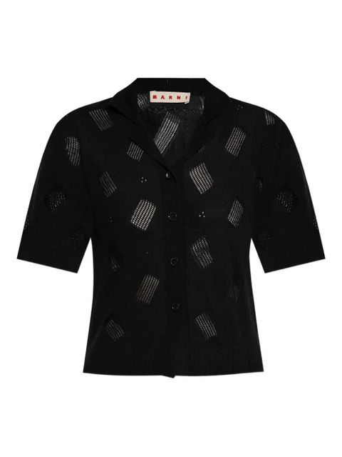Marni embroidered shirt - Black - zdjęcie produktu nr 1