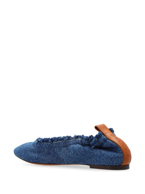 Lanvin denim ballerina shoes - Blue