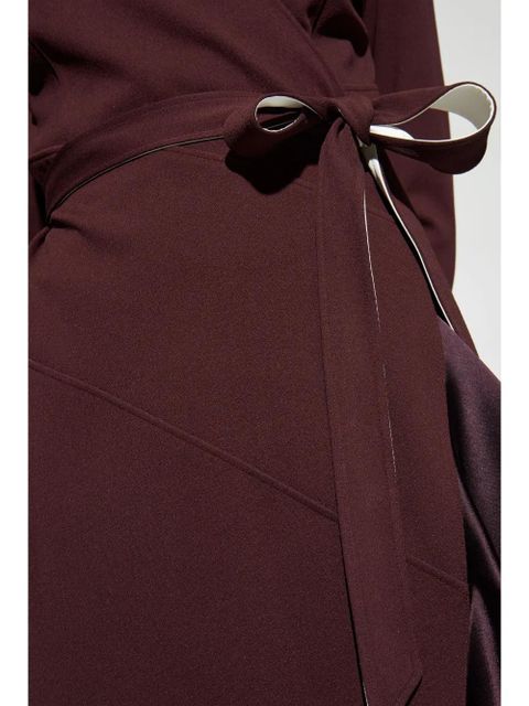 Lanvin wraparound midi dress - Red