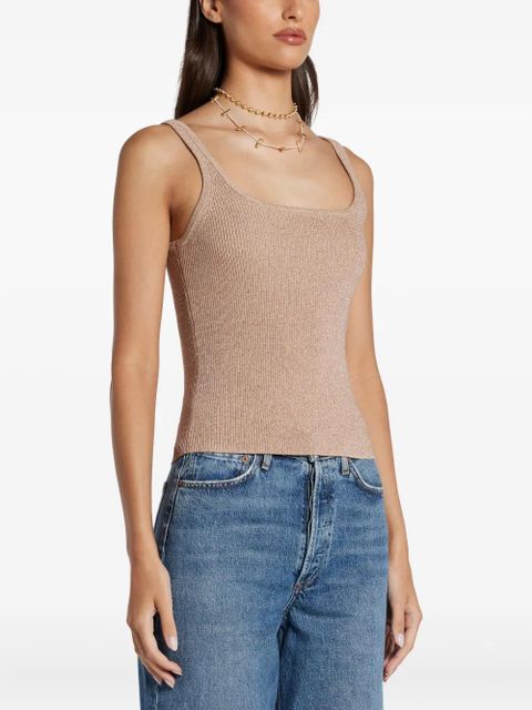 Aje embroidered-logo tank top - Pink