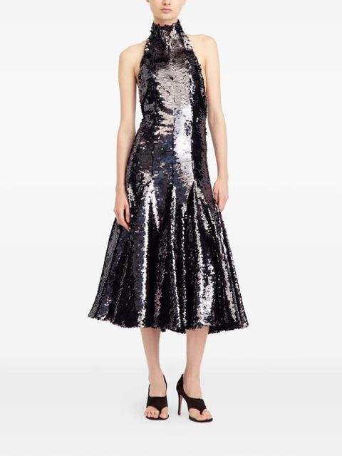 16Arlington Mika square sequin dress - Black