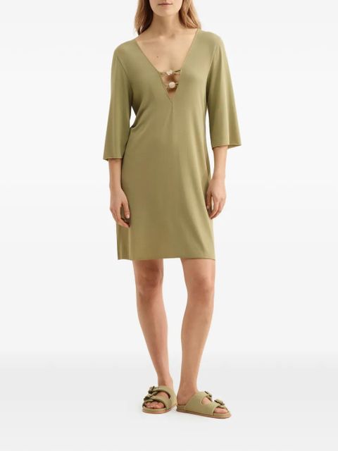 ERES Fabuleuse beade-detail mini dress - Green - zdjęcie produktu nr 2