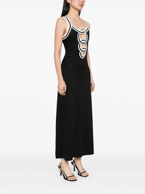 Christopher Esber multi verner linked chain dress - Black