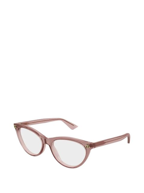 Gucci Eyewear Double-G cat-eye glasses - Pink - zdjęcie produktu nr 2