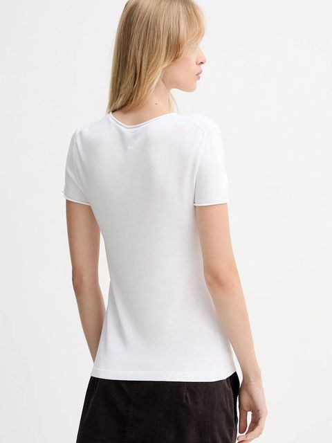 Calvin Klein t-shirt damski kolor biały LV044D310G