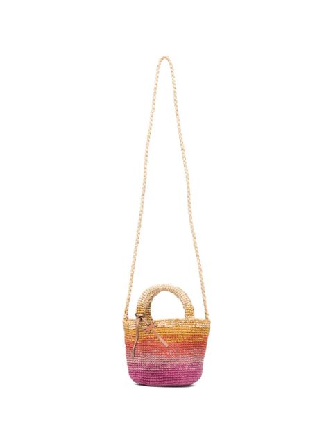 Manebi mini Panier raffia tote bag - Pink - zdjęcie produktu nr 1