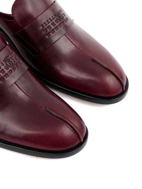 MM6 Maison Margiela loafer-style mules - Red