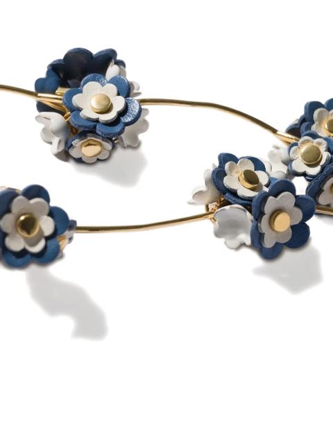 Miu Miu metal and leather necklace - Gold - zdjęcie produktu nr 2