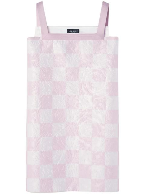 Versace check-print mini dress - Pink - zdjęcie produktu nr 1
