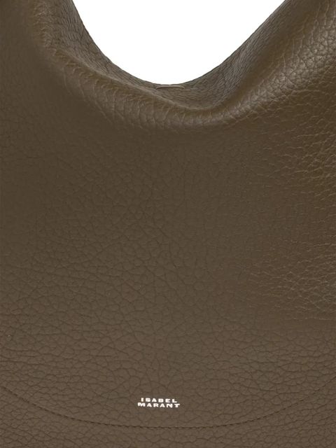 ISABEL MARANT Oskan studded shoulder bag - Green