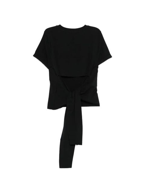 Ba&Sh cut-out tie-back T-shirt - Black - zdjęcie produktu nr 2