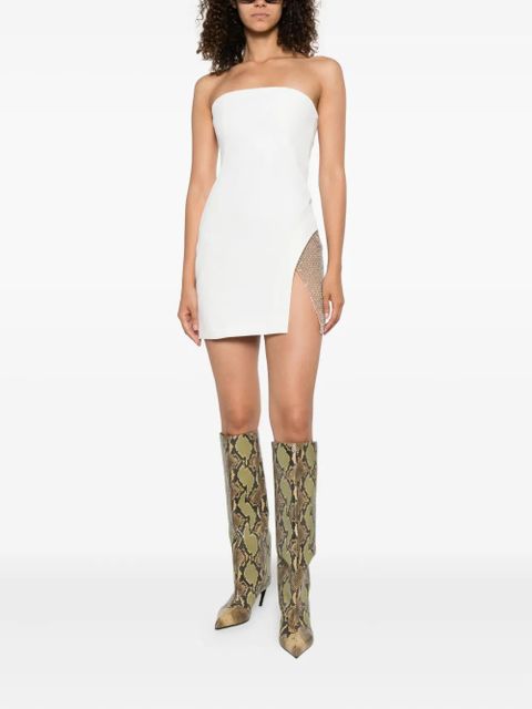 The Attico strapless mini dress - White