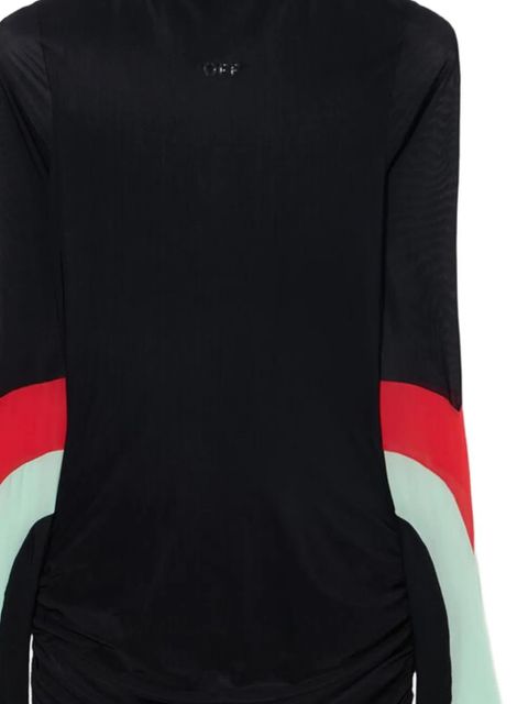 Off-White high-neck insert dress - Black - zdjęcie produktu nr 2