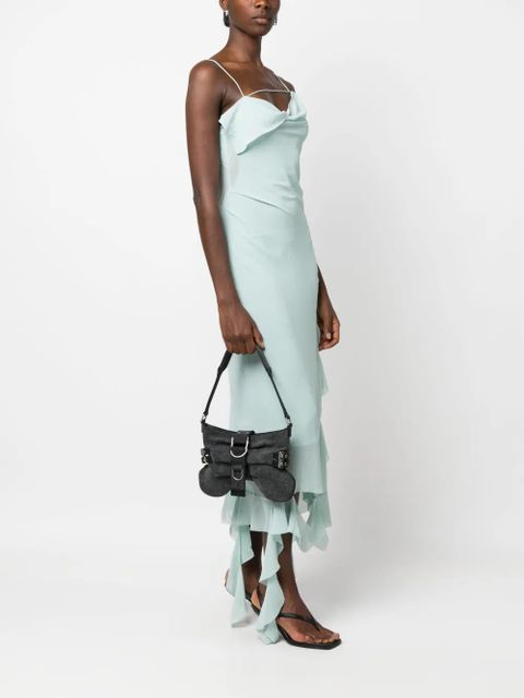 Blumarine small Butterfly leather shoulder bag - Grey - zdjęcie produktu nr 2