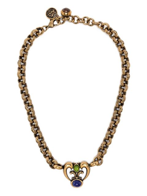ETRO chain-link heart-pendant necklace - Gold - zdjęcie produktu nr 1