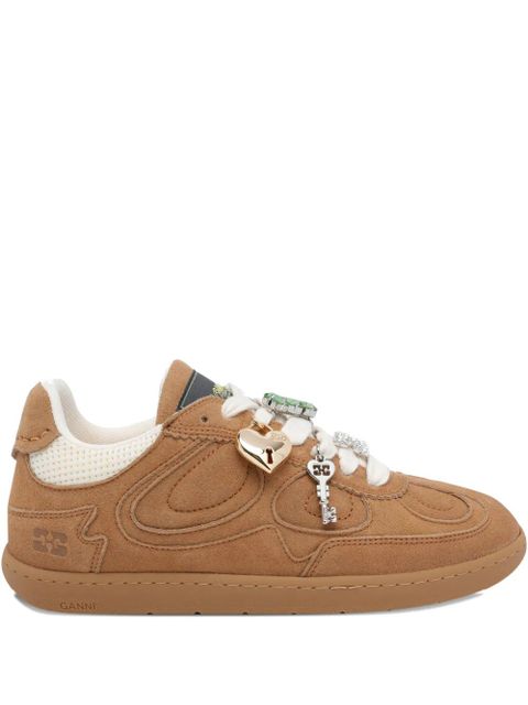 GANNI round-toe charm sneakers - Brown - zdjęcie produktu nr 1