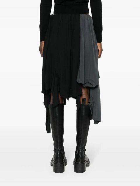 Acne Studios T-shirt patchwork skirt - Grey