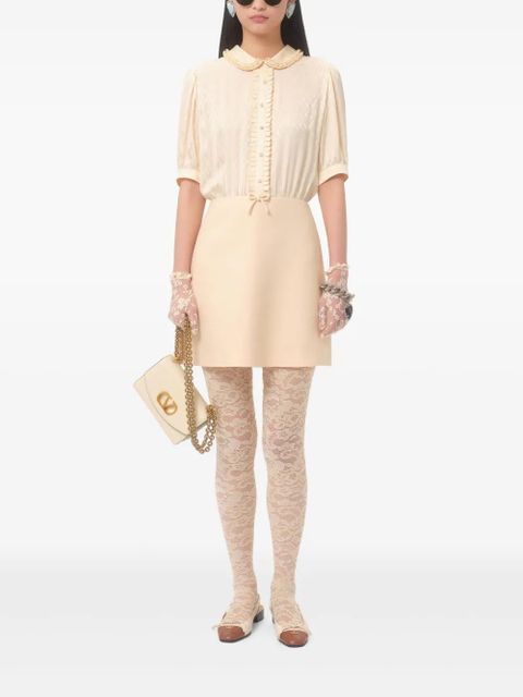 Valentino Garavani short-sleeves mini dress - Neutrals