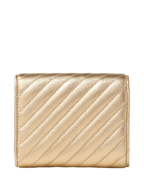 Jimmy Choo Curve Marinda quilted wallet - Gold
