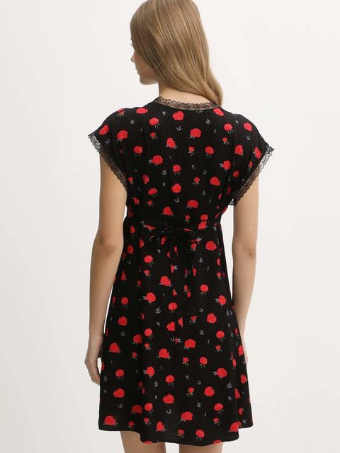 The Sleeper sukienka kolor czarny mini prosta PMNDR02F017L