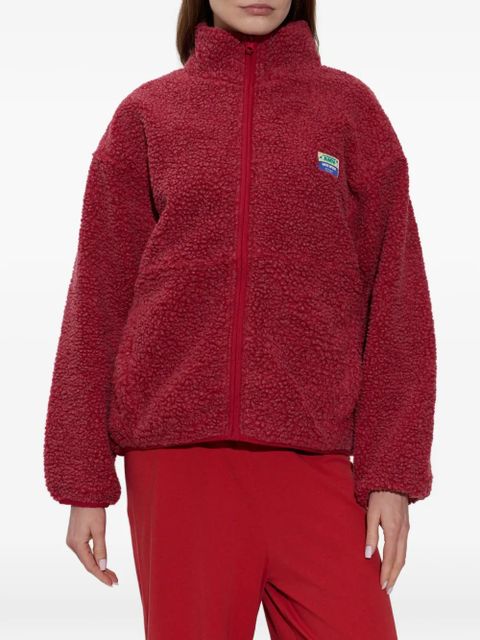 American Vintage fleece zip-up sweatshirt - Red
