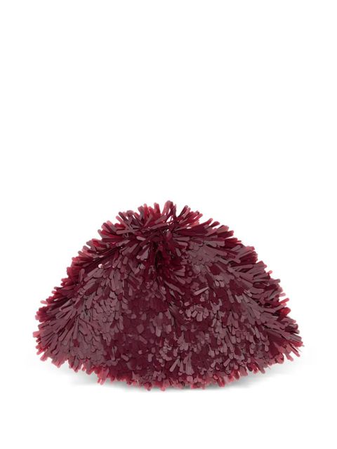 Alanui fringed sequined hat - Red - zdjęcie produktu nr 2