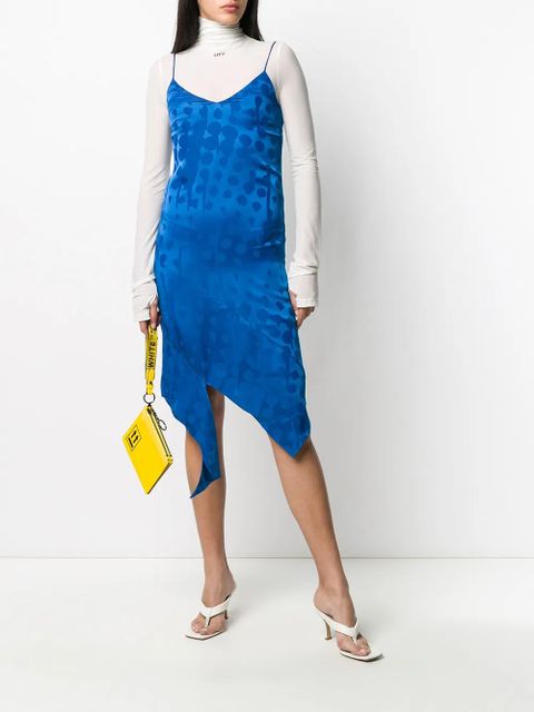Off-White jacquard-woven slip dress - Blue - zdjęcie produktu nr 2