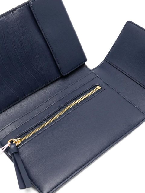 GANNI bear-graphic wallet - Blue