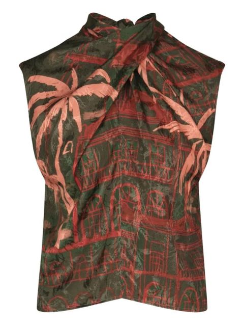 Johanna Ortiz Mystic Shore printed top - Green - zdjęcie produktu nr 1