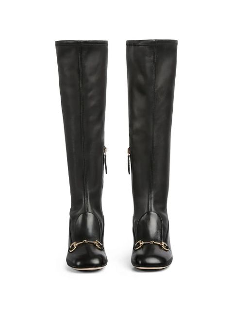 Gucci horsebit knee-high boots - Black