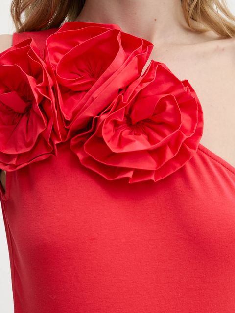 Karl Lagerfeld body bawełniane kolor pomarańczowy odkryte plecy A2W17005