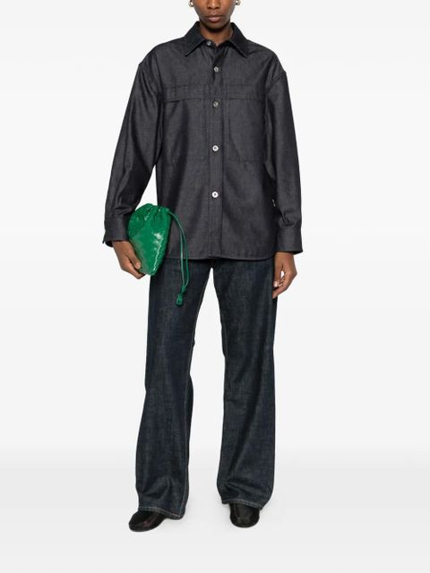 Jil Sander button flap-pocket shirt - Blue - zdjęcie produktu nr 2