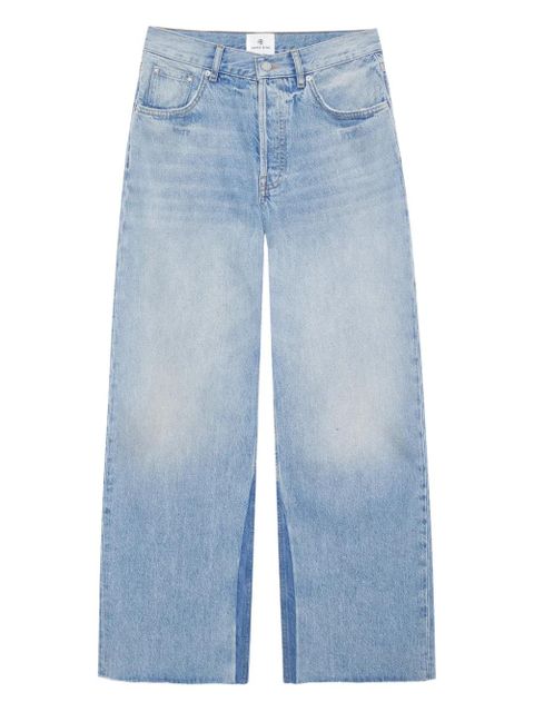 ANINE BING Manon frayed-hem jeans - Blue - zdjęcie produktu nr 1