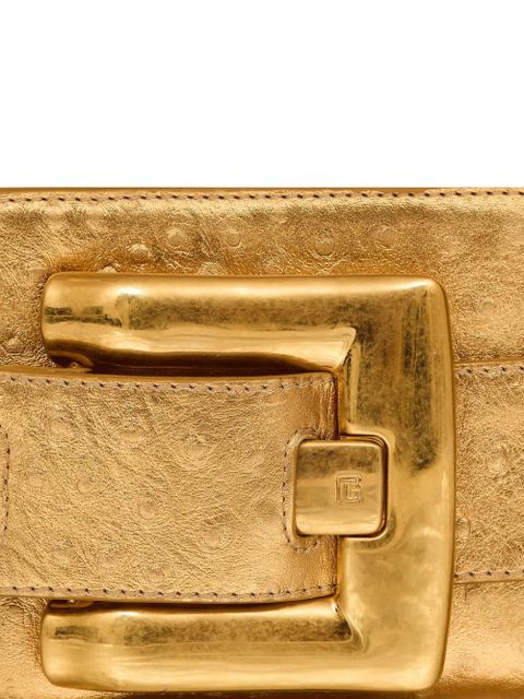 Balmain Anthem belt-detail clutch bag - Gold