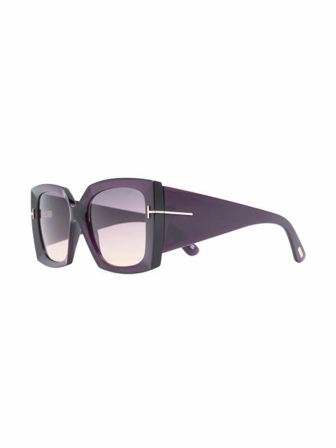 TOM FORD Eyewear tinted oversize-frame sunglasses - Purple