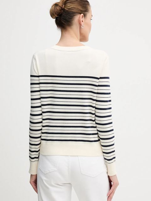 Tommy Hilfiger kardigan damski kolor beżowy lekki WW0WW42370 - zdjęcie produktu nr 2