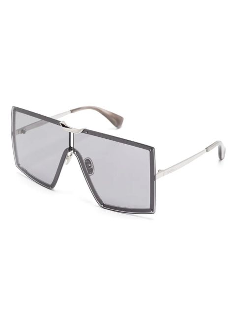 Max Mara Eyewear oversize-frame sunglasses - Silver - zdjęcie produktu nr 2