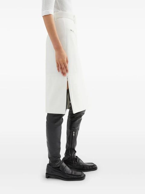 Jil Sander denim midi skirt - White