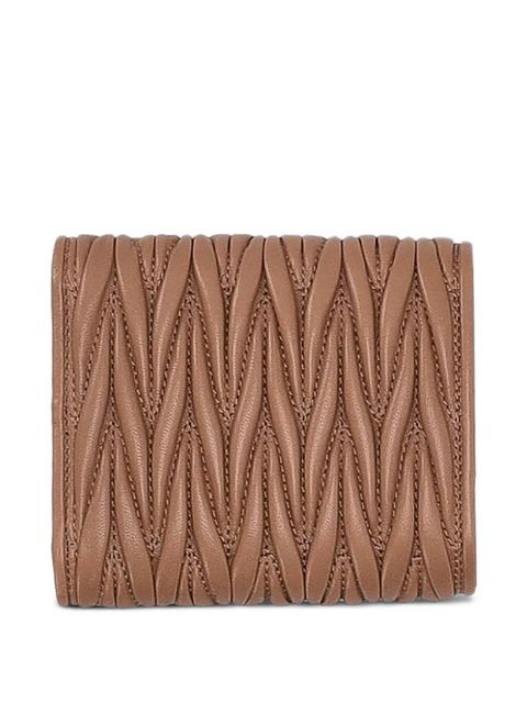 Miu Miu logo-lettering wallet - Brown - zdjęcie produktu nr 2