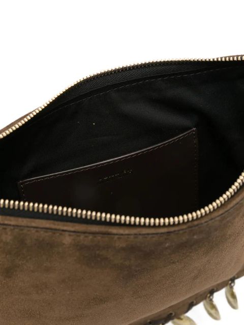 ISABEL MARANT Oskan coin-embellished suede cross body bag - Brown - zdjęcie produktu nr 2