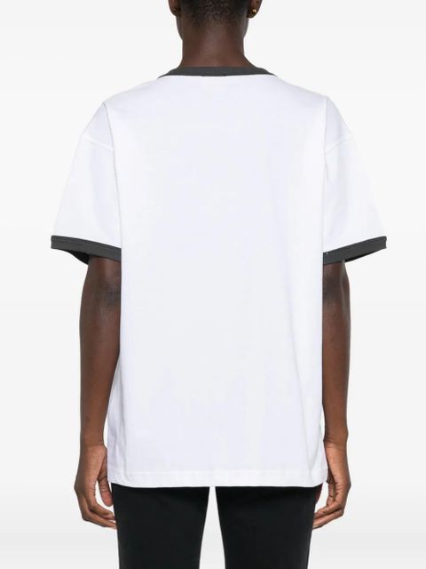 Diesel cat-graphic cotton T-shirt - White