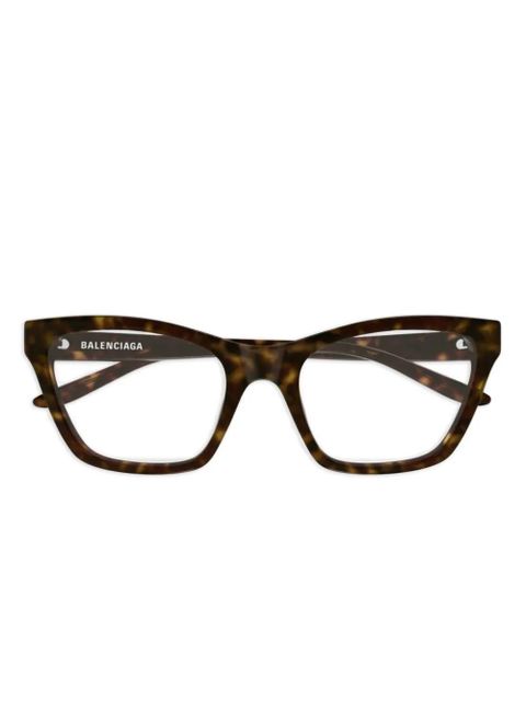 Balenciaga Eyewear square-frame glasses - Brown - zdjęcie produktu nr 1