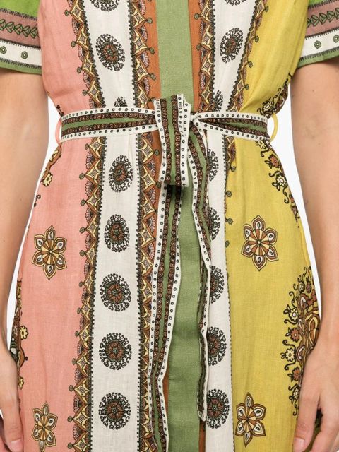 ALEMAIS Contina midi shirt dress - Green