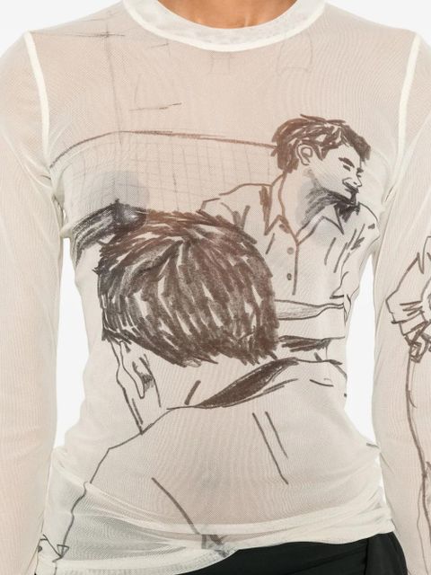 JW Anderson long-sleeves T-shirt - Neutrals
