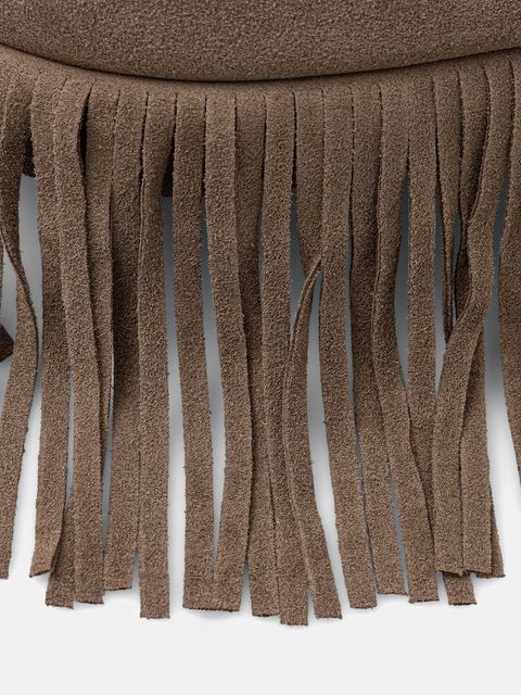 Answear.LAB torebka zamszowa kolor beżowy